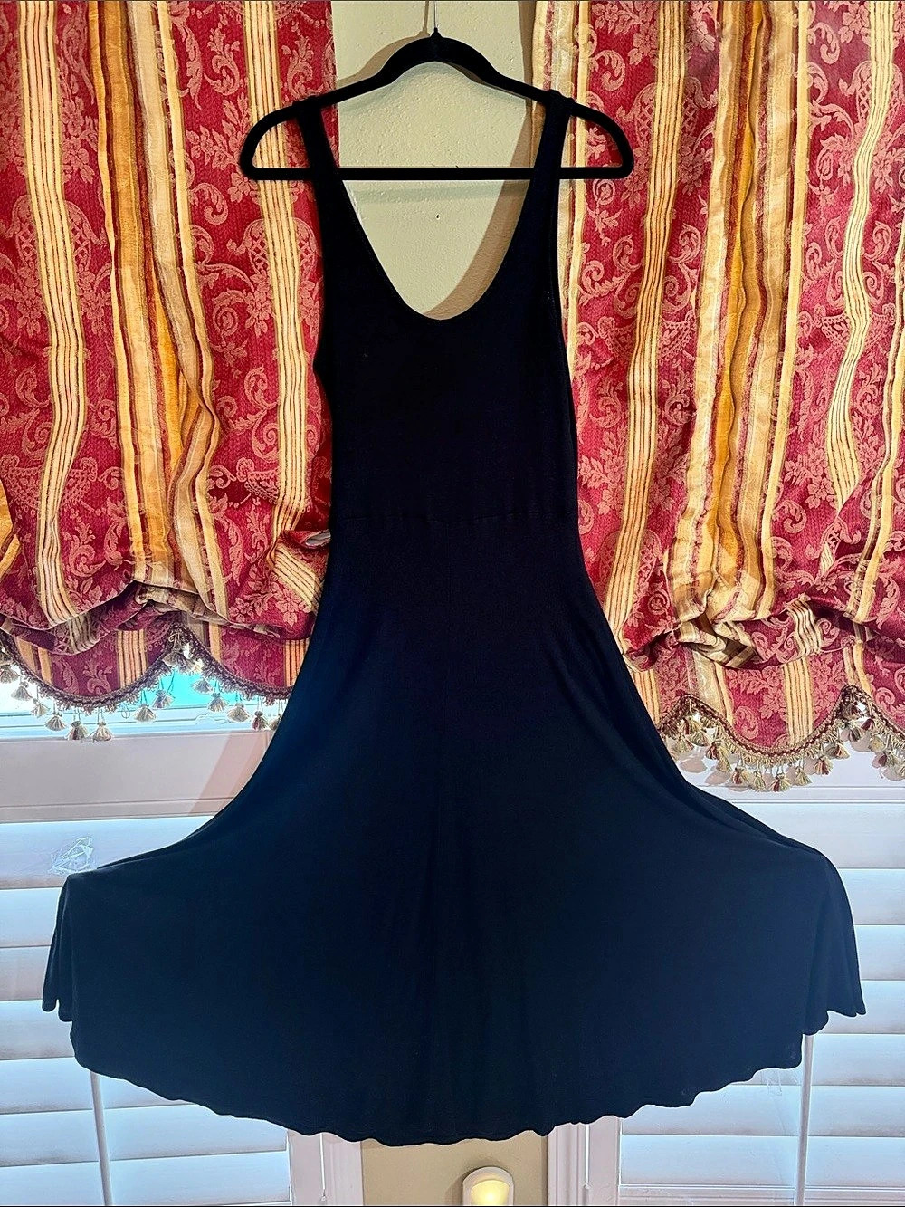 Marine Layer Style 14356 Maxi Tank Dress in Black Medium Like New